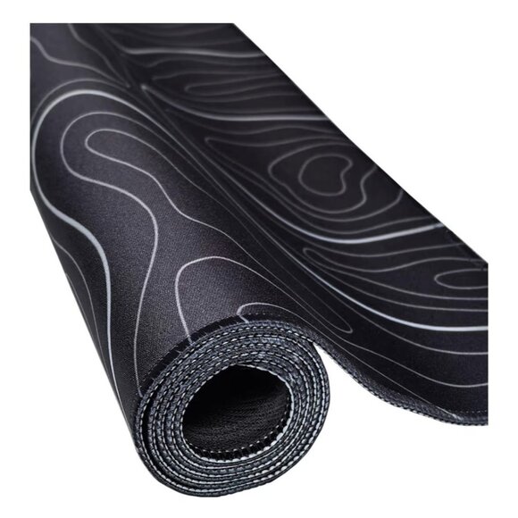 Gaming Mouse Pad Large 23.6 x 11.8in Topographic Keyboard Non Slip Desk Pad Blac - Picture 6 of 7